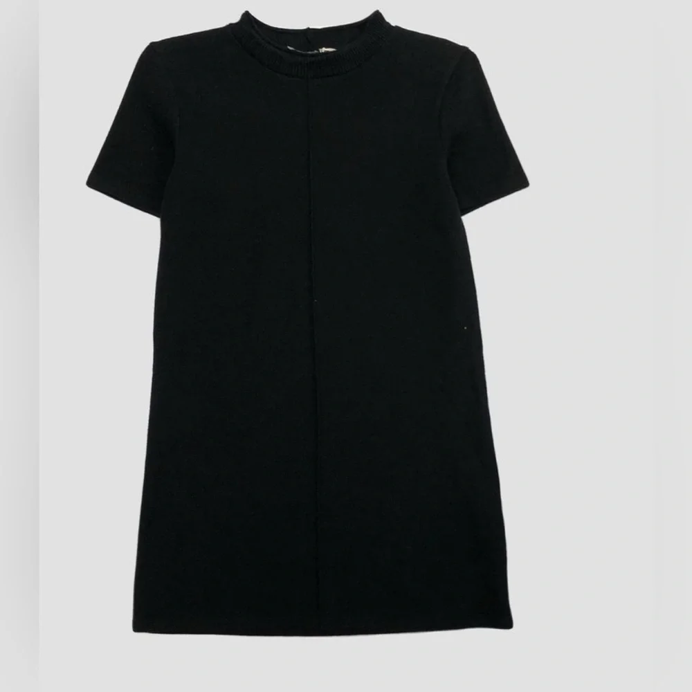 Zara Classic Black Mini Shirt dress - Picture 2 of 4